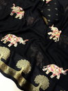 Tew Soft Georgette Jacquard Viewing Saree Wholesalers In Delhi